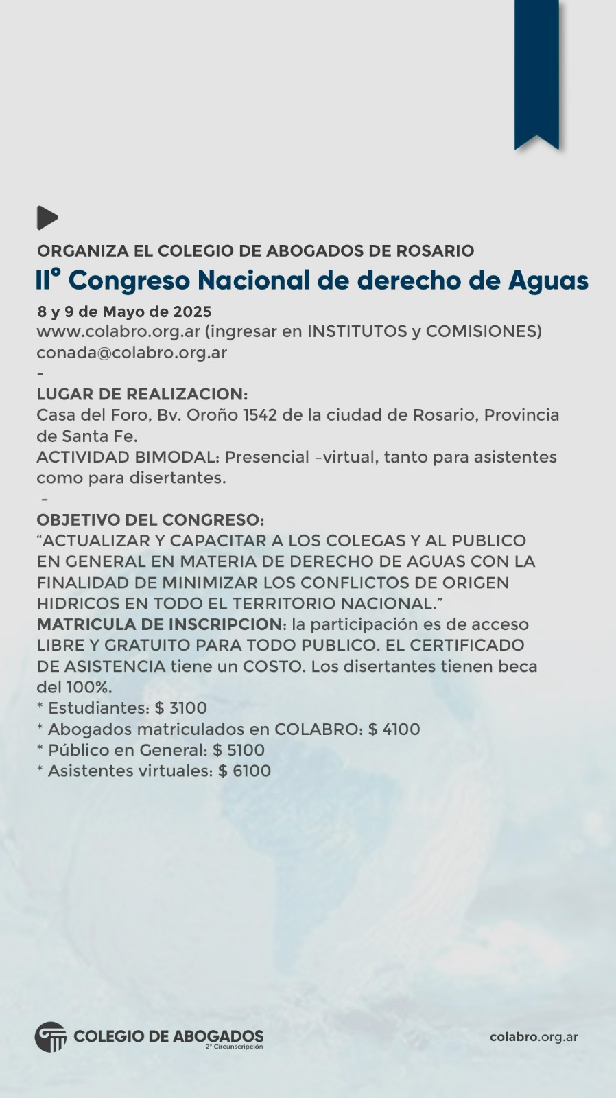 II° Congreso Nacional de Derecho de Aguas